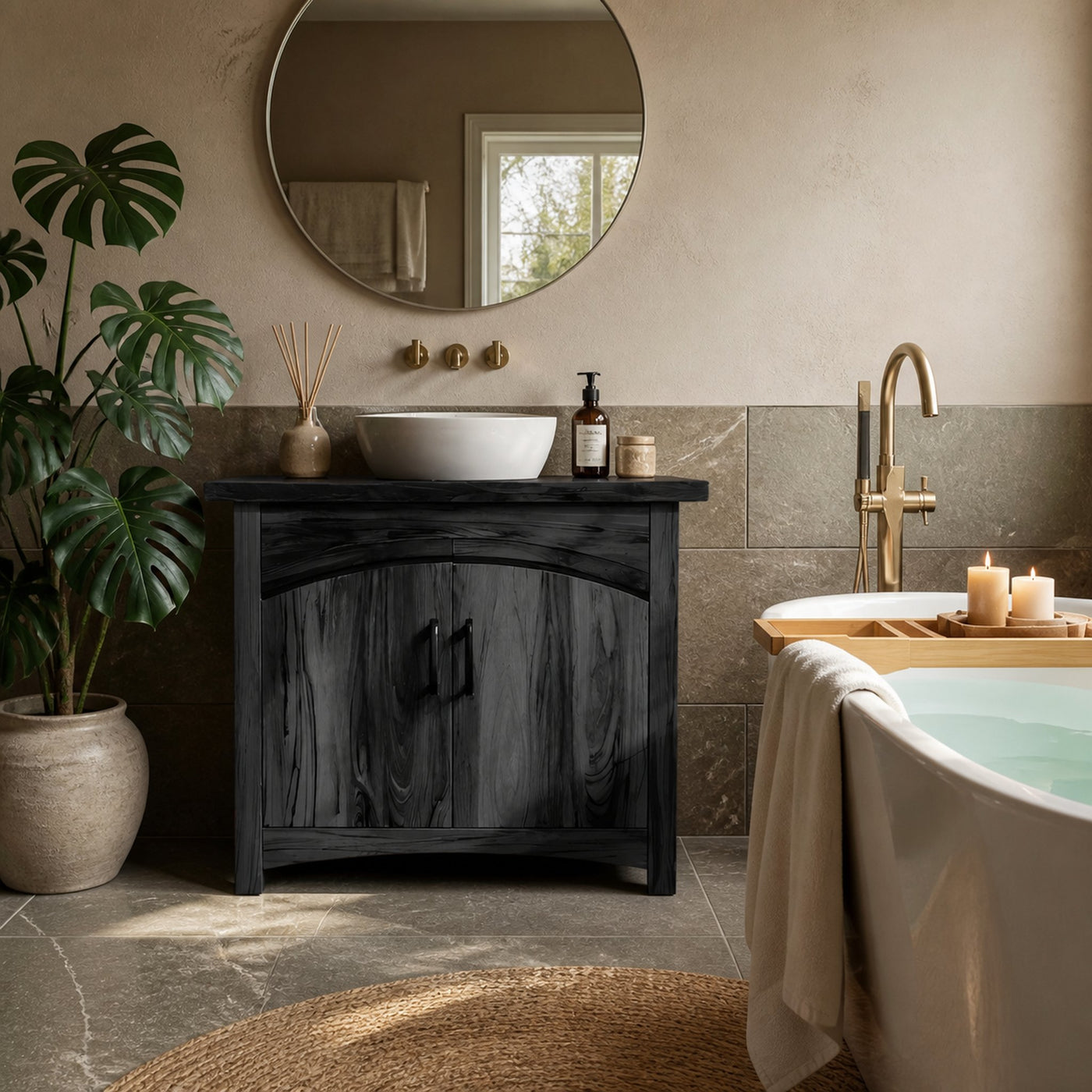 Modern Bathroom Vanity Cabinet For Bathroom Space - product view 4