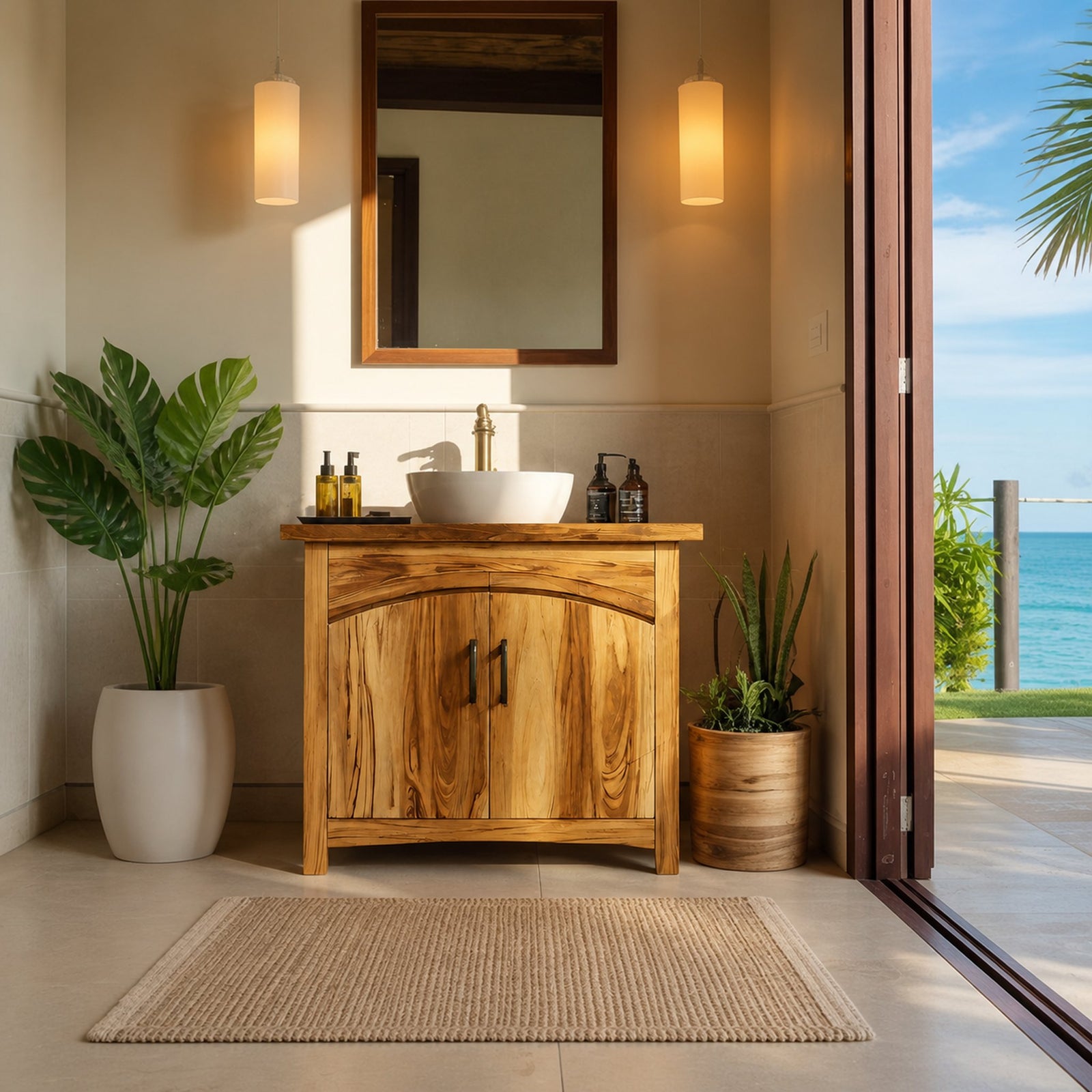 Nine-thirty, tub side