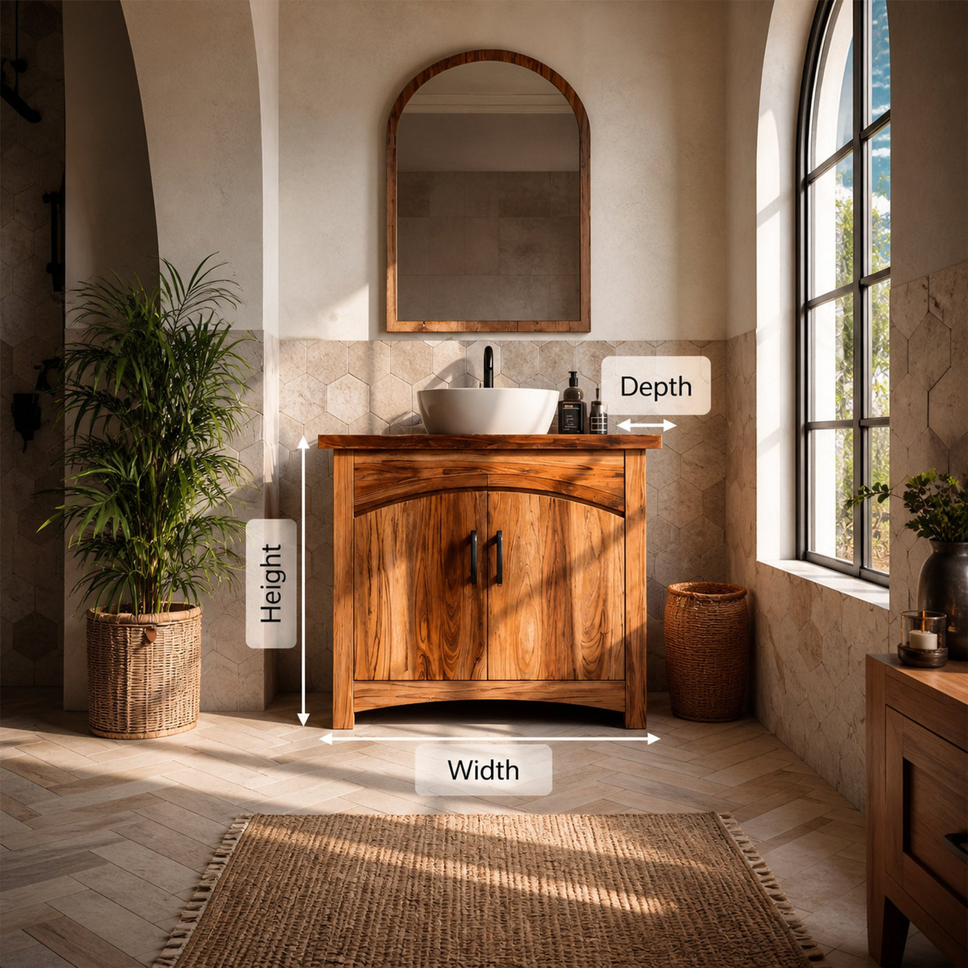 Modern Bathroom Vanity Cabinet For Bathroom Space - product view 8