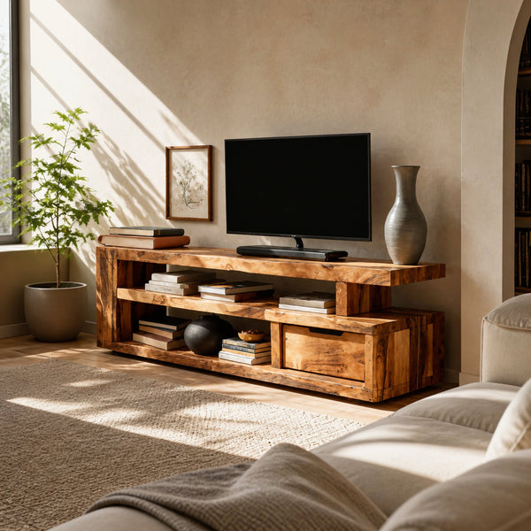 Modern Console Storage Stand For Living Room