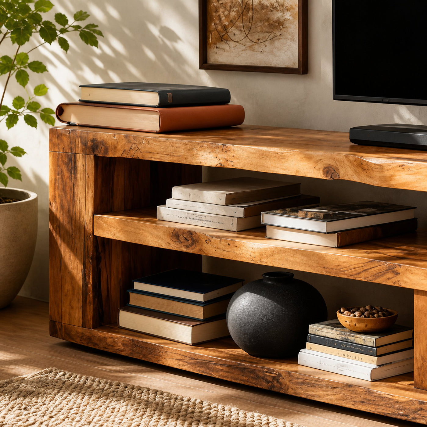 Modern Console Storage Stand For Living Room - product view 3
