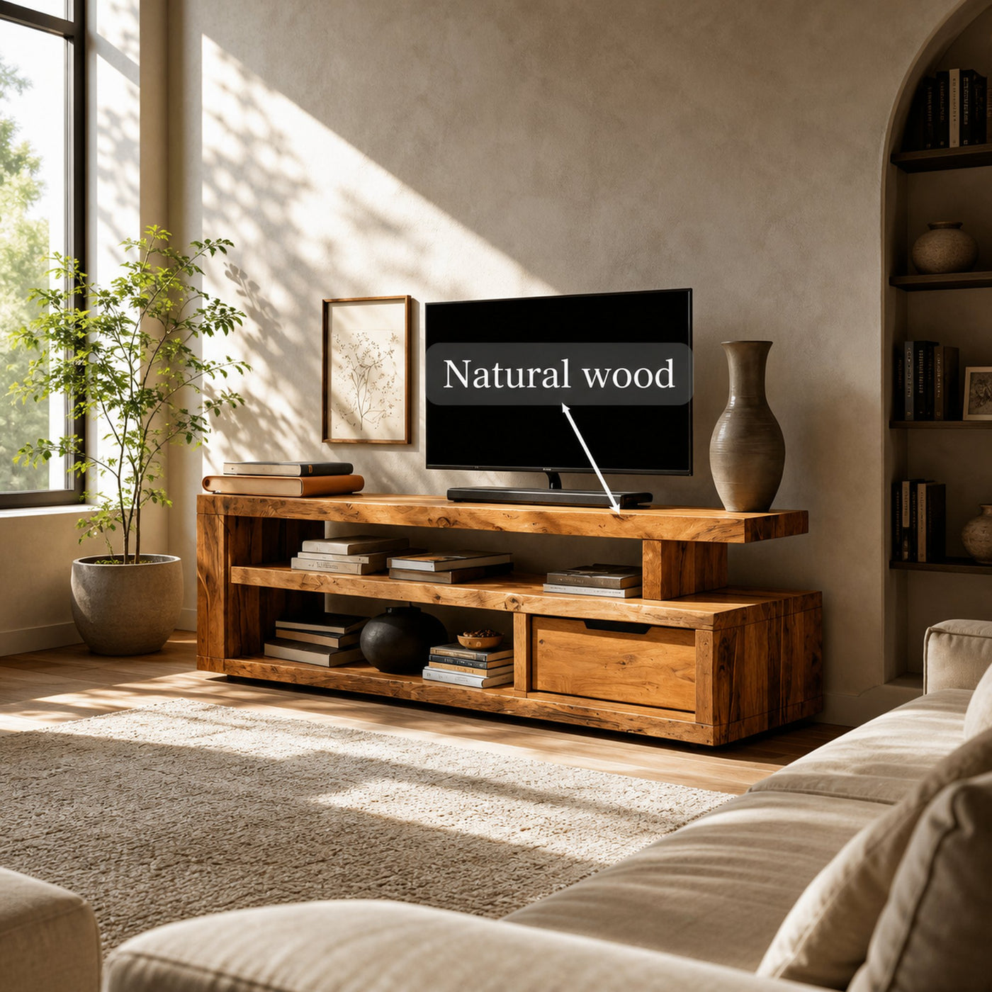 Modern Console Storage Stand For Living Room - product view 5