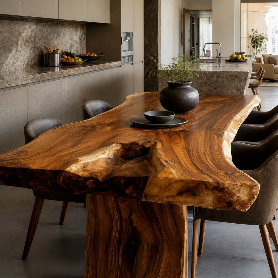 Modern Dining Table Perfect For Family Meals And Entertainment