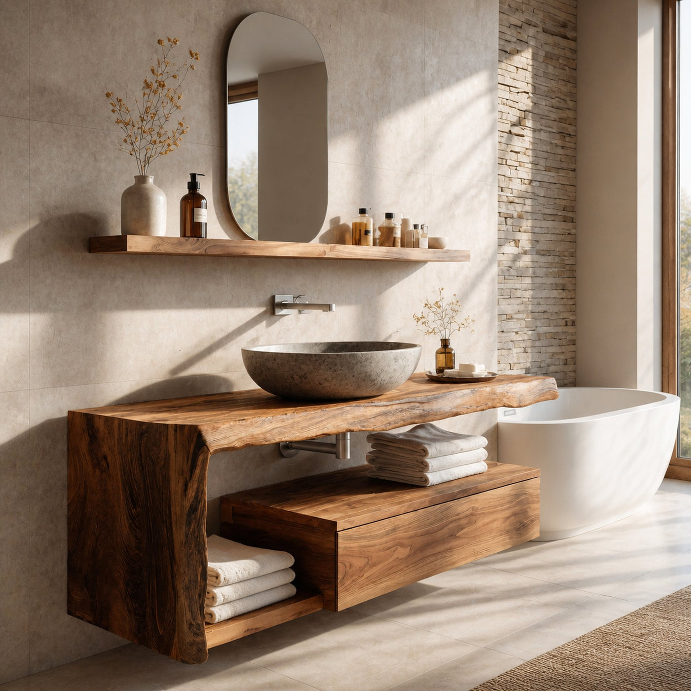 Modern Floating Bathroom Vanity For Spa - product view 2