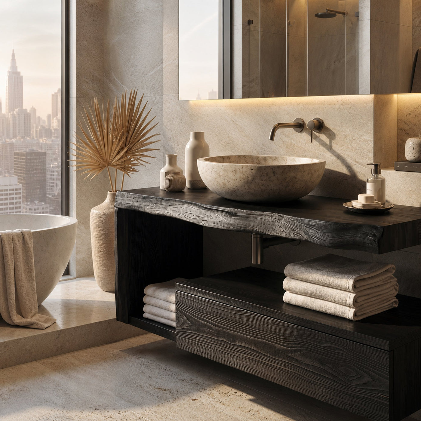 Modern Floating Bathroom Vanity For Spa - product view 4