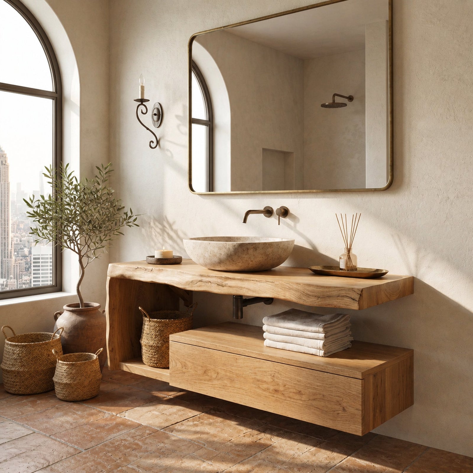 Nine-thirty, tub side