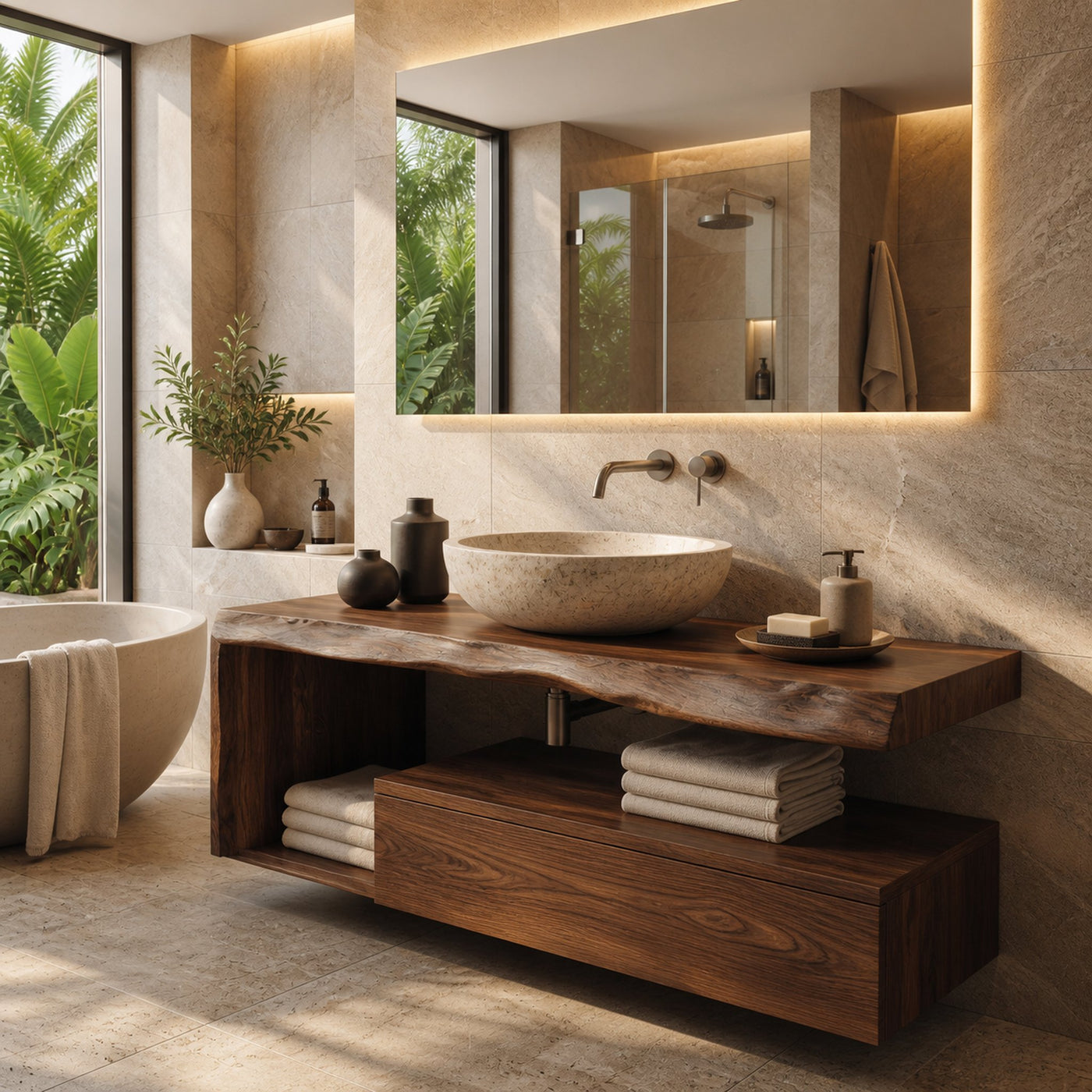Modern Floating Bathroom Vanity For Spa - product view 7