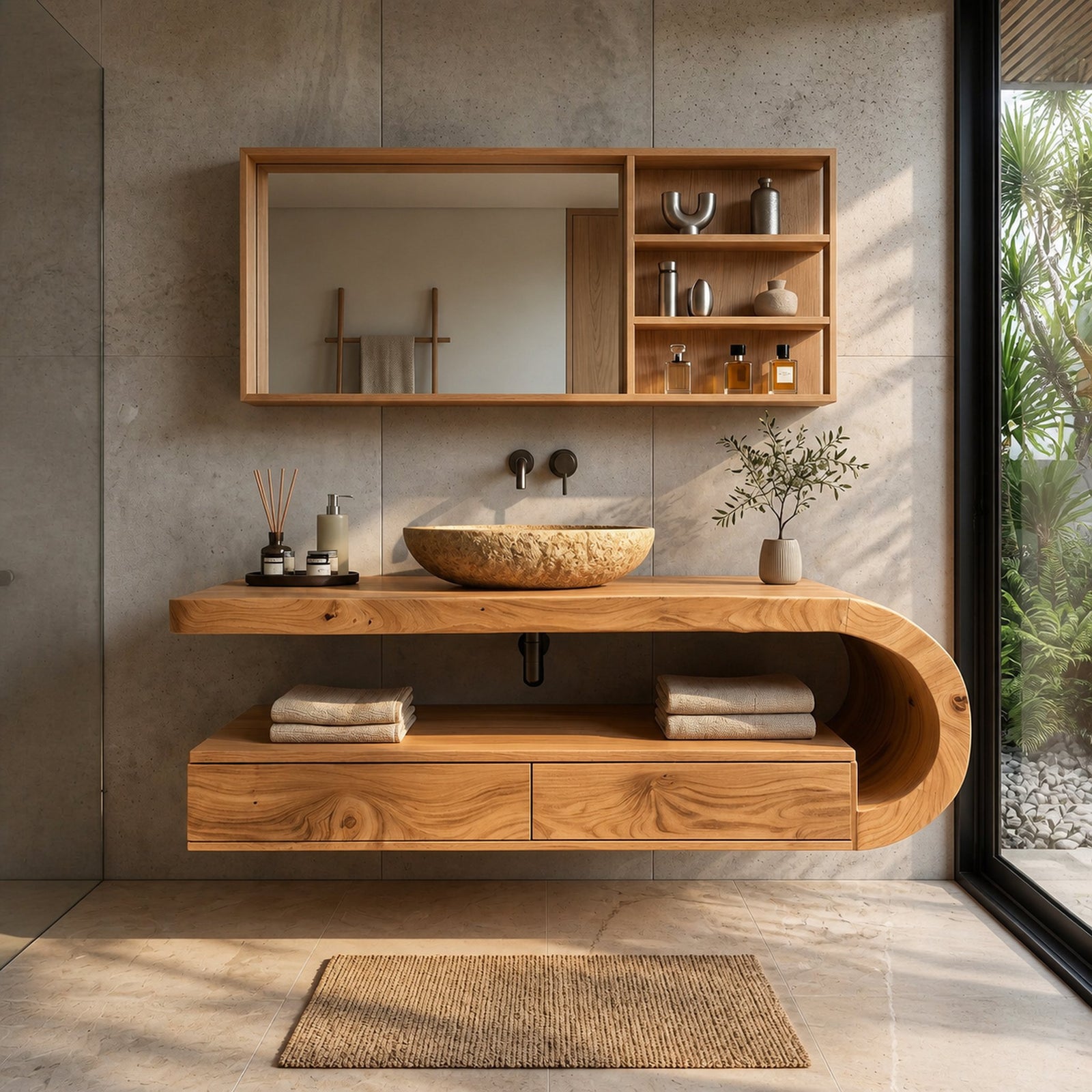 Nine-thirty, tub side