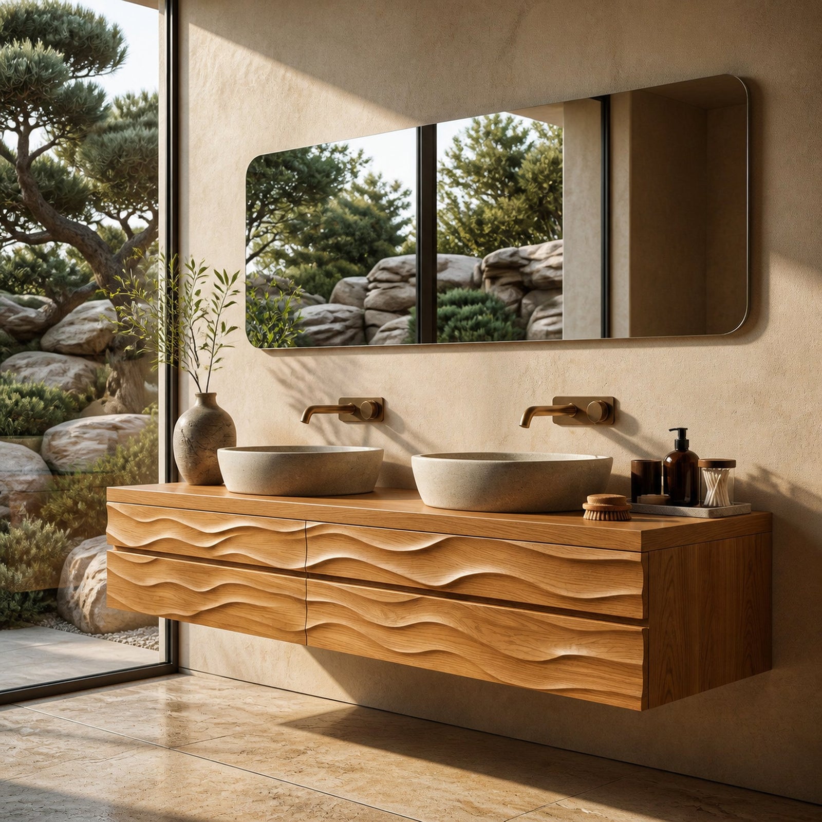 Nine-thirty, tub side