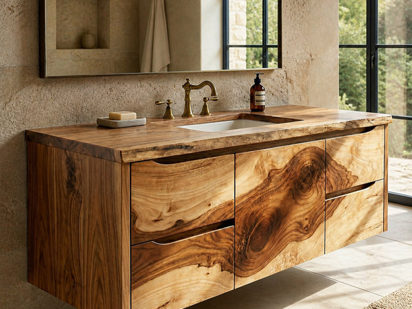 Riverline Southfield Solid Wood Floating Bathroom Vanity