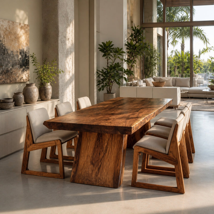 Modern Handcrafted Wooden Dining Table For Dining Room