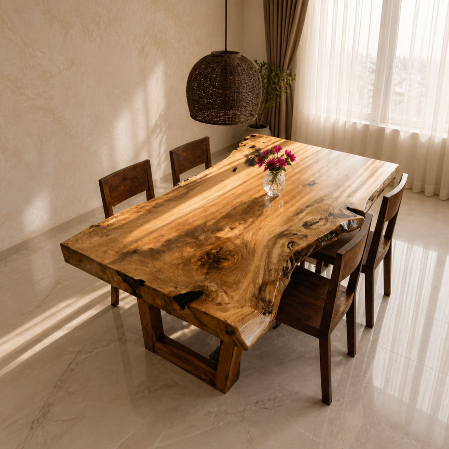 Modern Live Edge Dining Table For Kitchen Or Dining