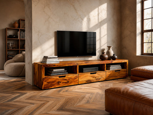 Modern Media Unit For Living Room Decor And TV Setup