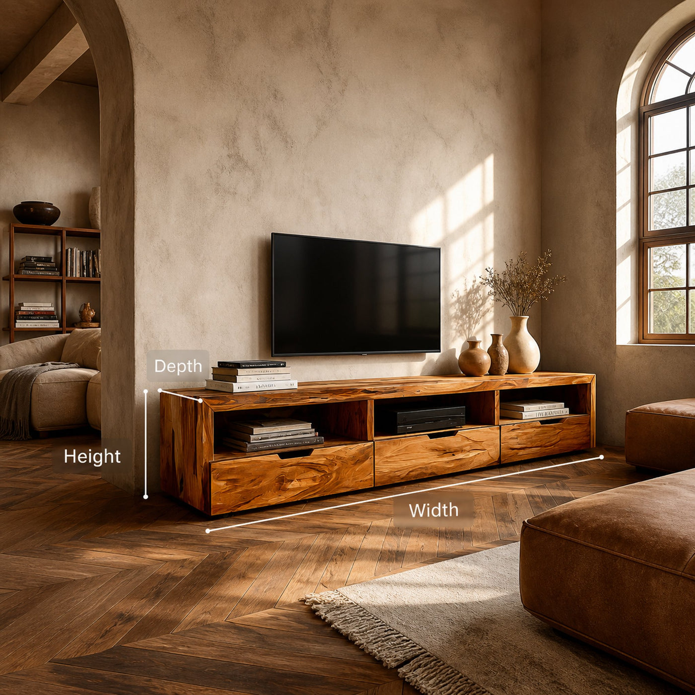 Modern Media Unit For Living Room Decor And TV Setup - product view 6