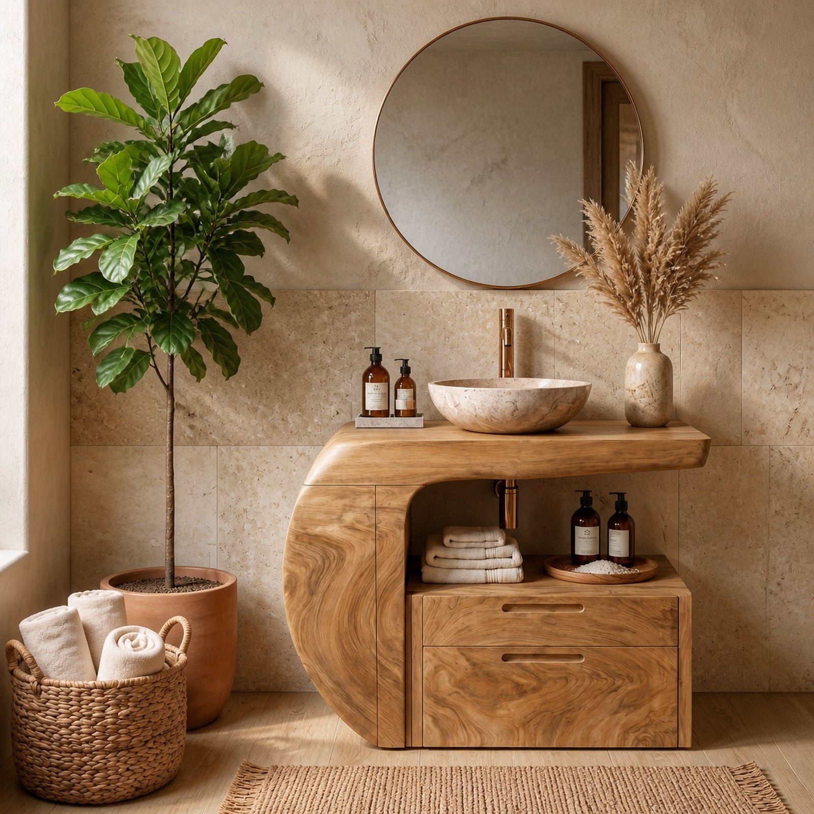 Nine-thirty, tub side