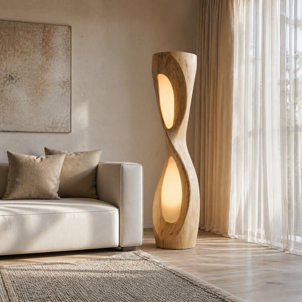 Modern Organic Sculptural Floor Lamp For Bedroom Decor