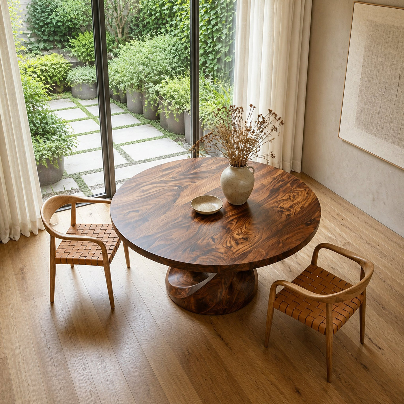 Modern Pedestal Dining Table For Dining Room Furniture - product view 2