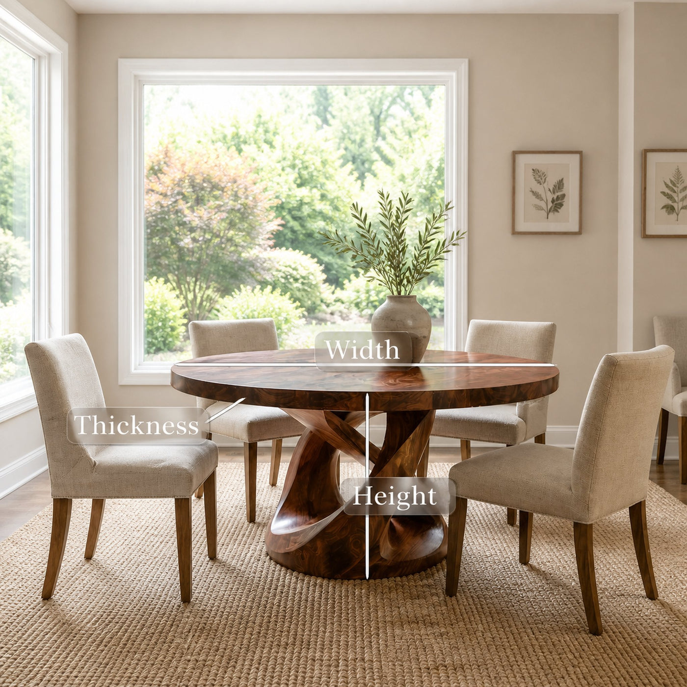 Modern Pedestal Dining Table For Dining Room Furniture - product view 8