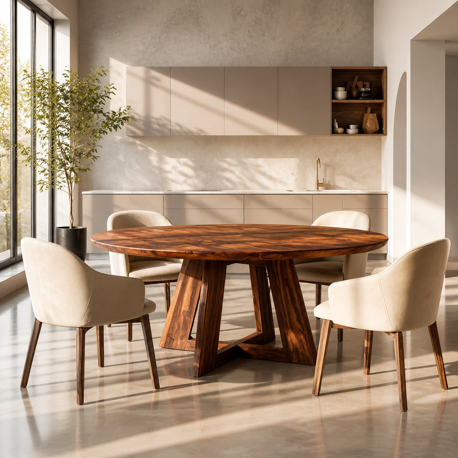 Modern Round Dining Table For Kitchen And Dining