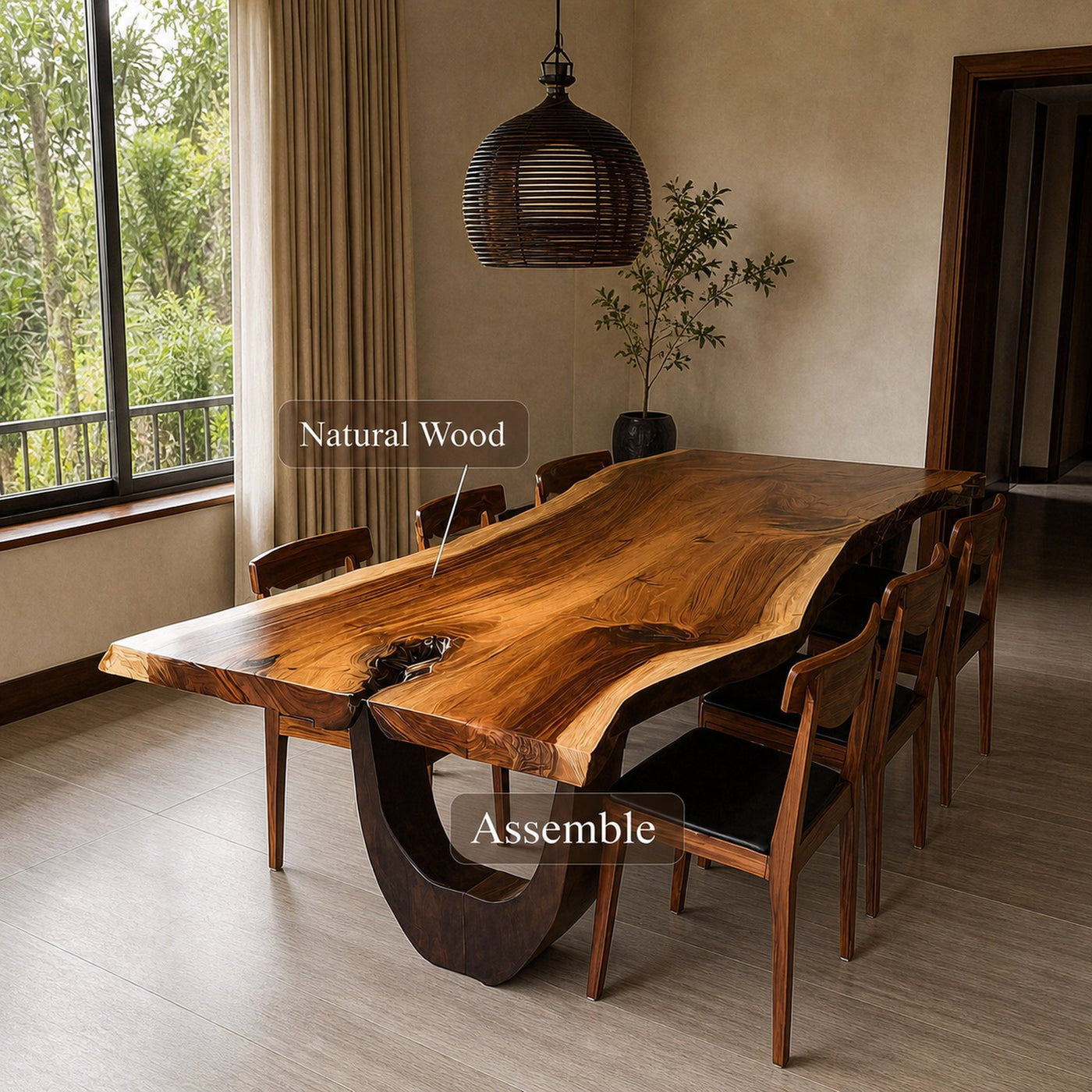 Modern Sculptural Dining Furniture For Home Dining Area - product view 5