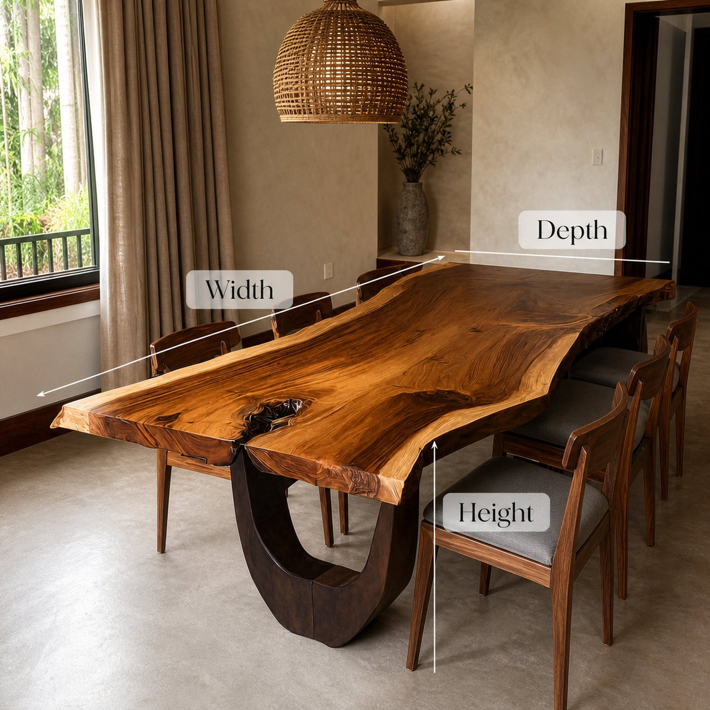 Modern Sculptural Dining Furniture For Home Dining Area - product view 6