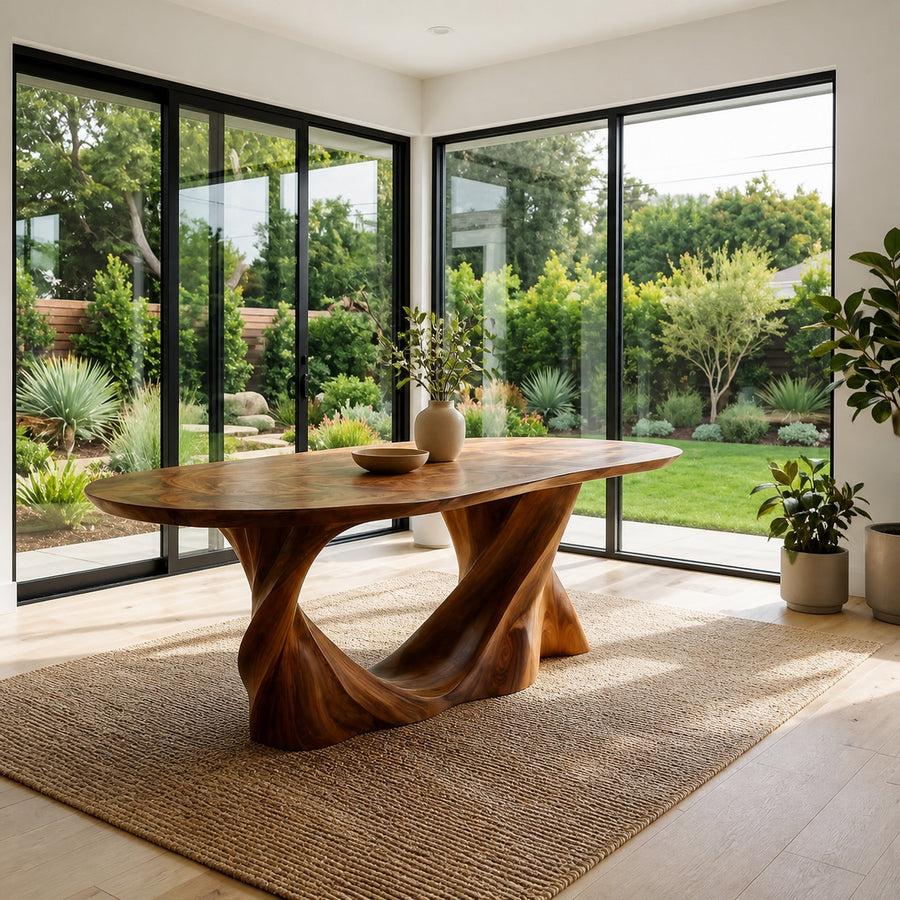 Modern Sculptural Dining Table Furniture For Dining Room
