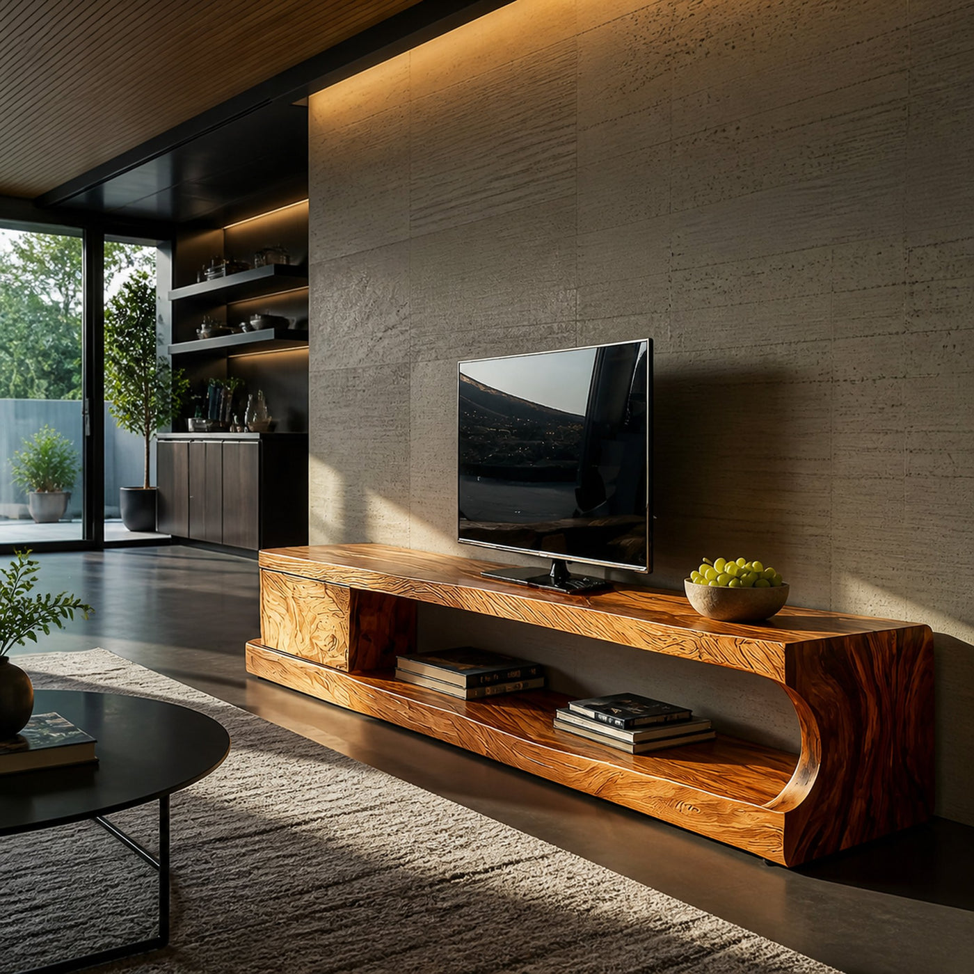 Modern TV Cabinet With Shelves And Drawers For Living Room - product view 5