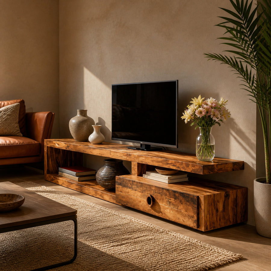 Modern TV Shelf For Living Room Or Media Unit