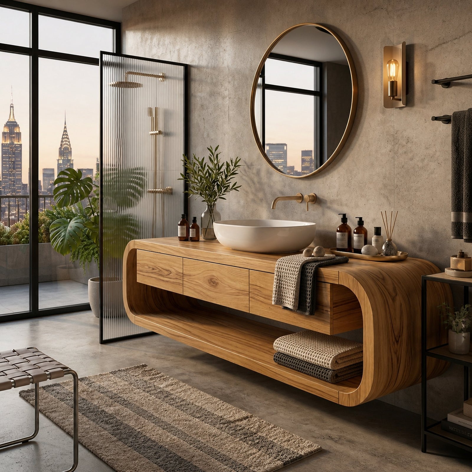 Nine-thirty, tub side