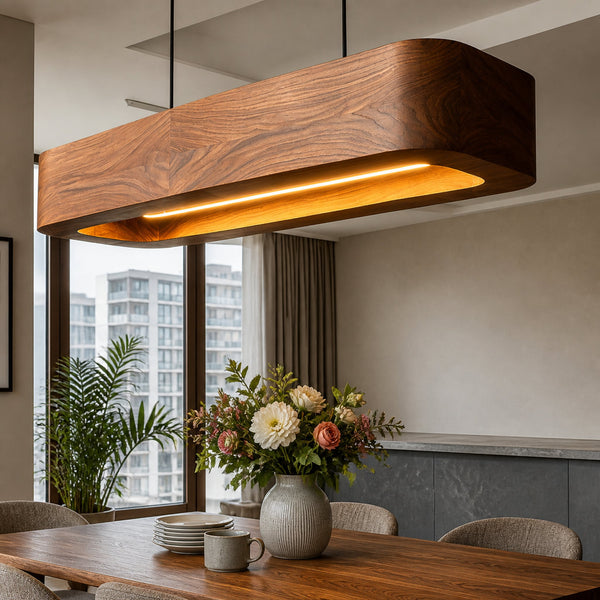 Modern Wooden Pendant Lamp For Kitchen