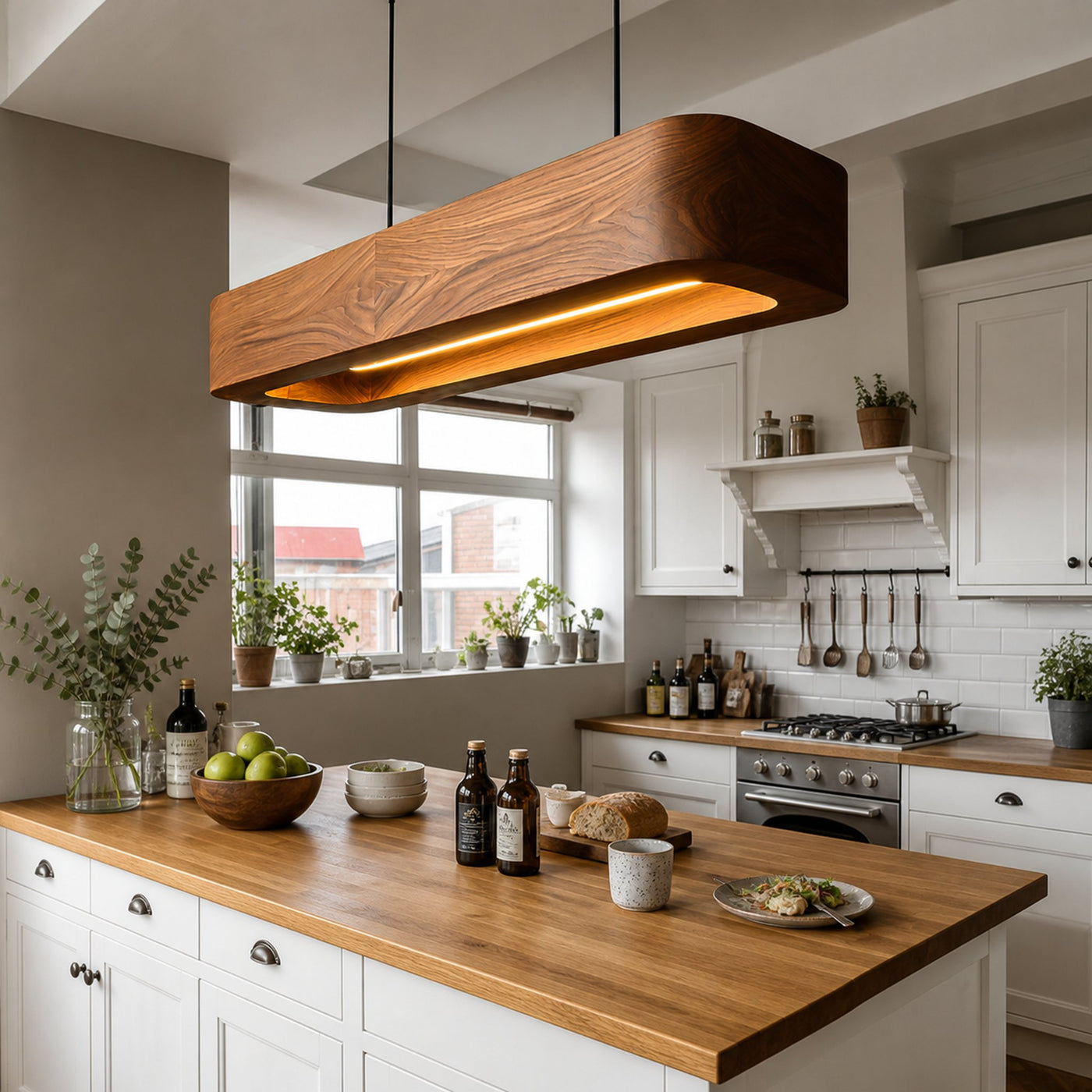 Modern Wooden Pendant Lamp For Kitchen - product view 2