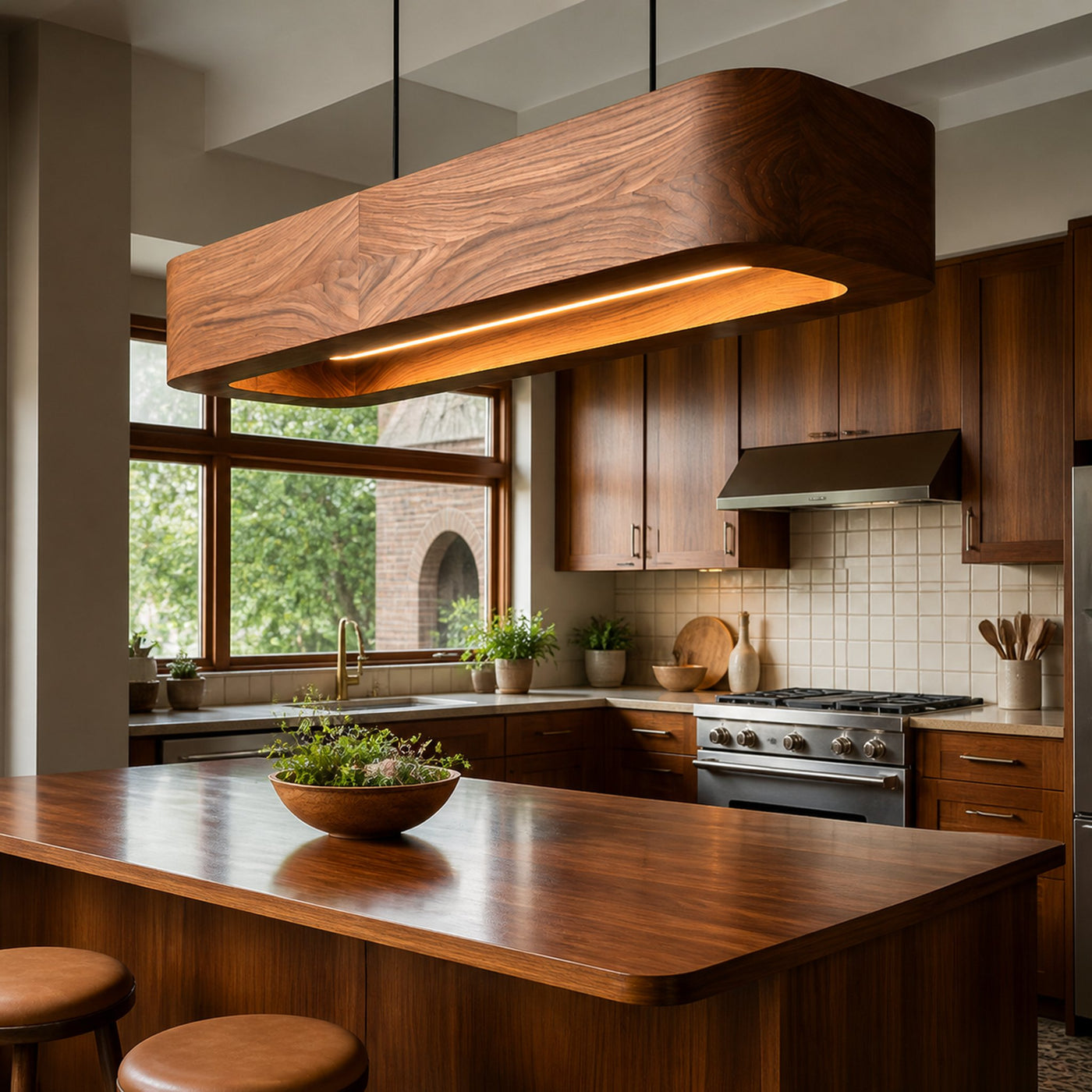 Modern Wooden Pendant Lamp For Kitchen - product view 5