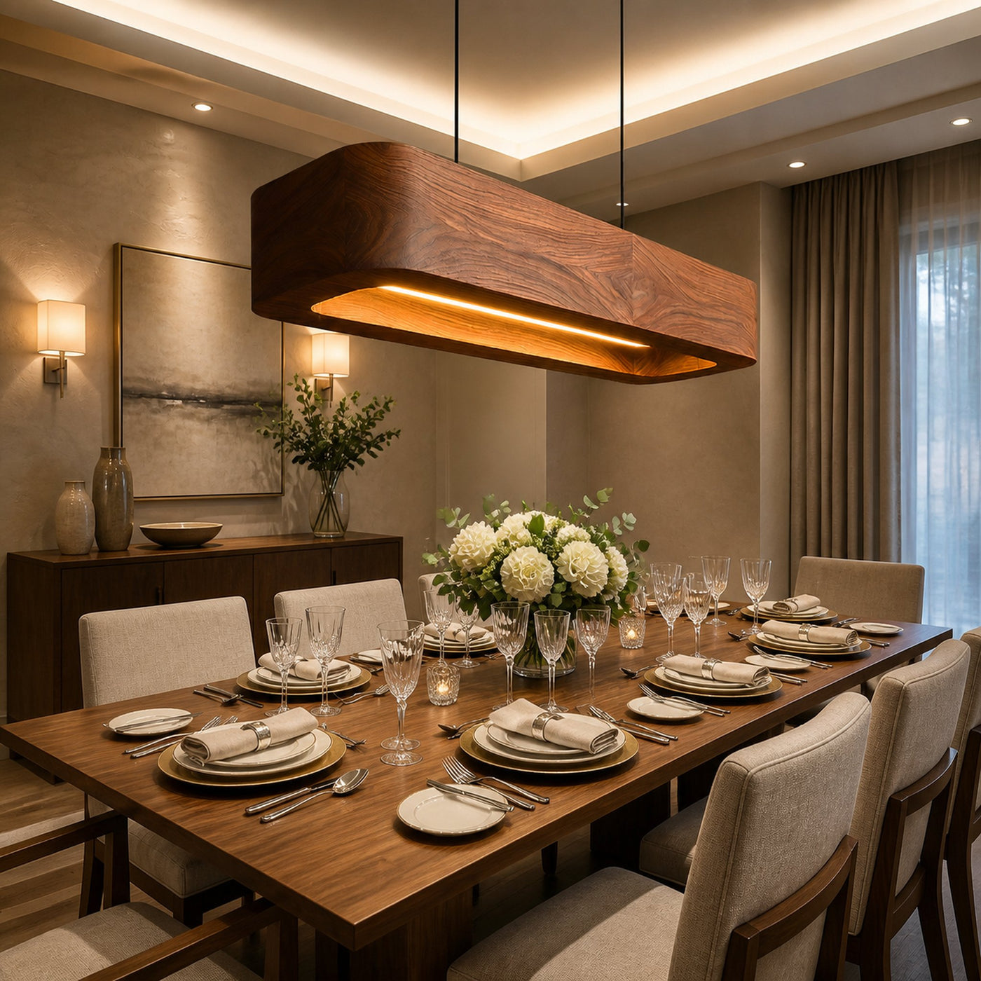 Modern Wooden Pendant Lamp For Kitchen - product view 6