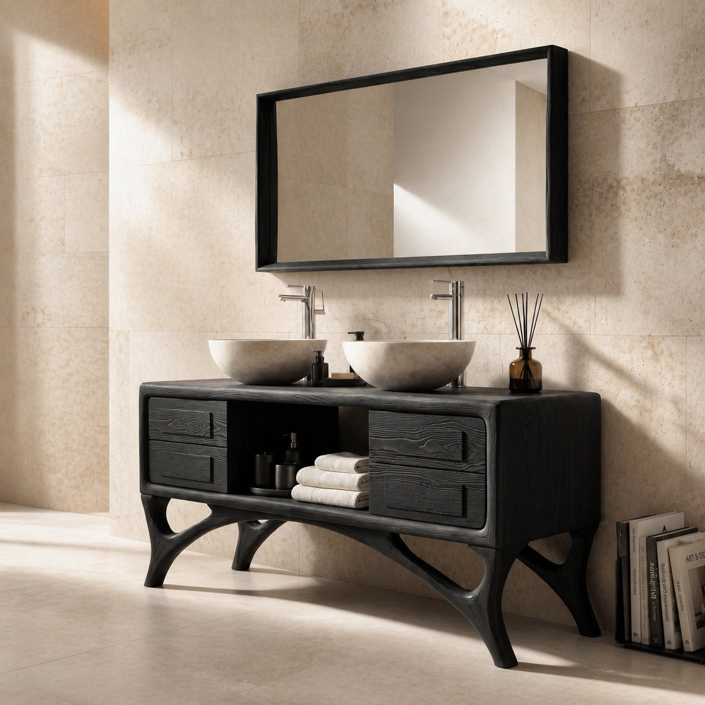 Organic Bathroom Vanity With Base Unique For Bathroom - product view 3