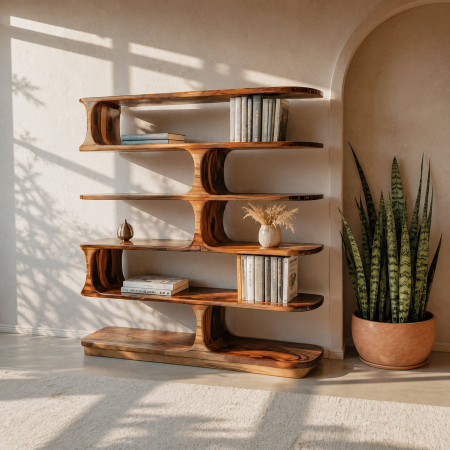 Organic Functional Art Shelf For Living Room