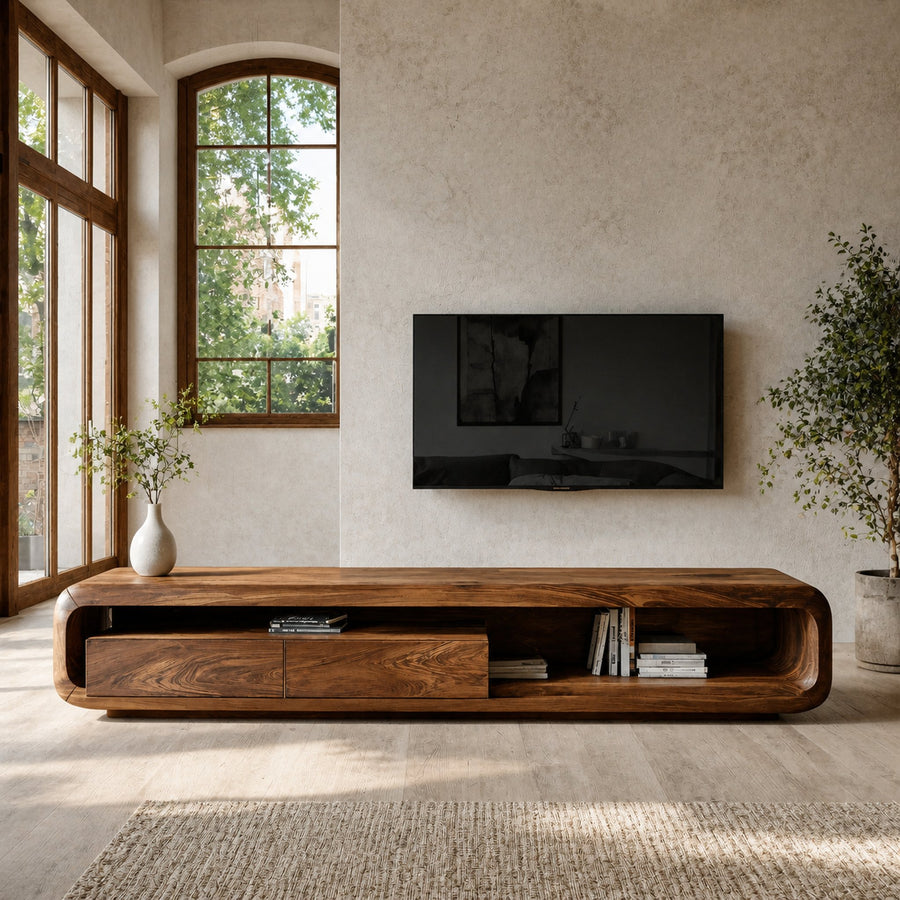 Quiet Luxury Minimalist TV Console For Living Room