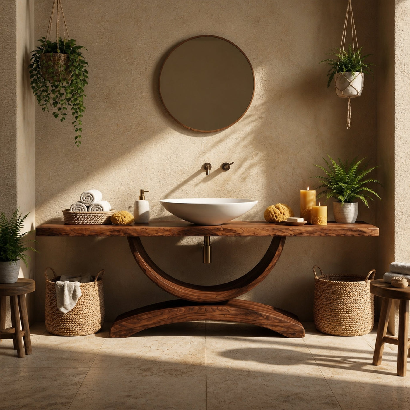 Rustic Bathroom Vanity For Bath Powder Room