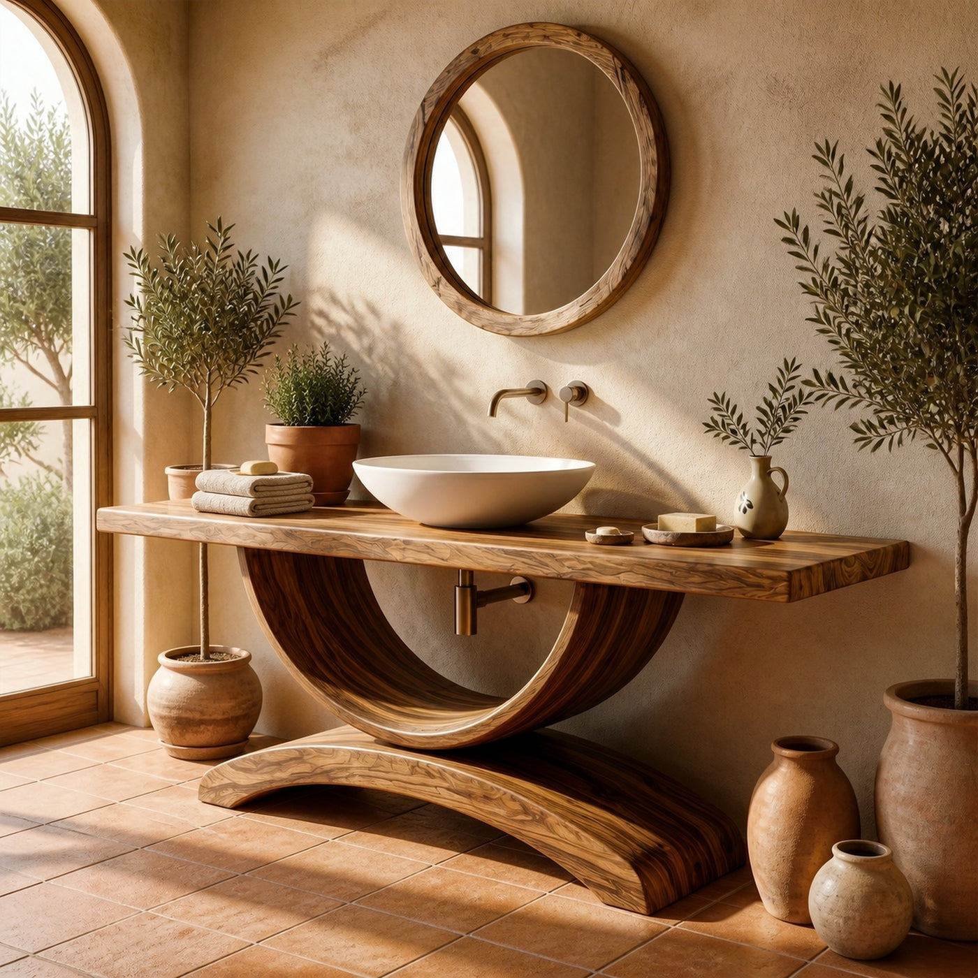 Rustic Bathroom Vanity For Bath Powder Room - product view 2
