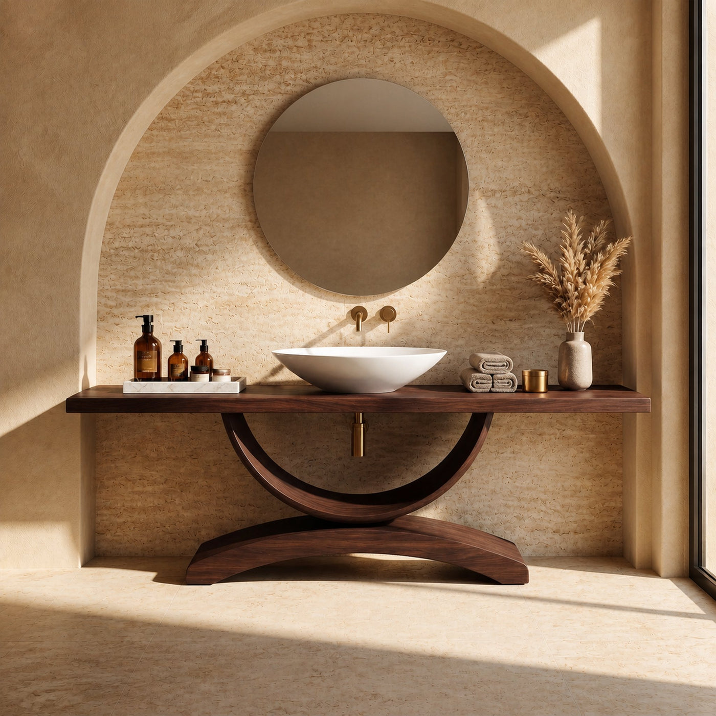 Rustic Bathroom Vanity For Bath Powder Room - product view 6