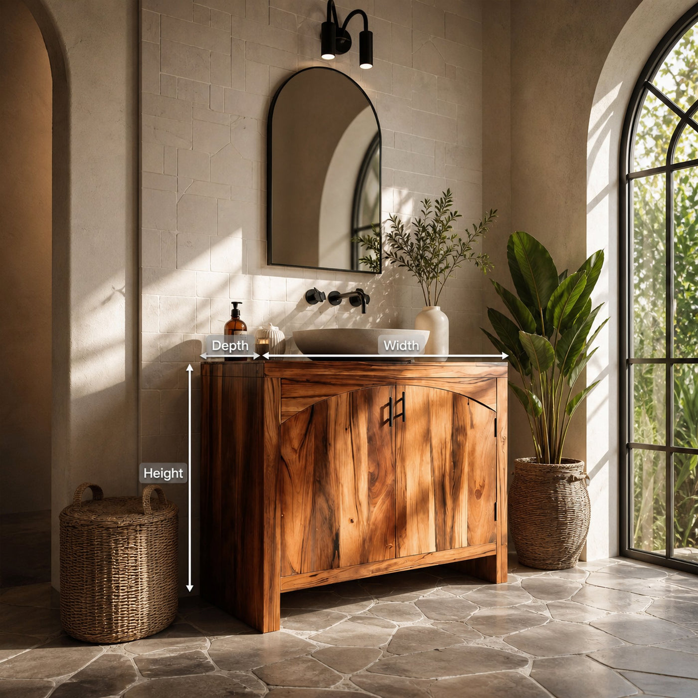 Rustic Bathroom Vanity For Bathroom Furniture - product view 8