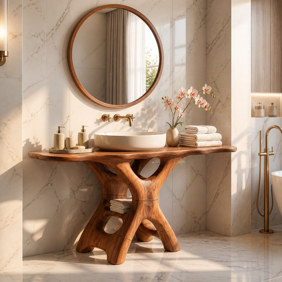 Rustic Bathroom Vanity For Ensuite Bath