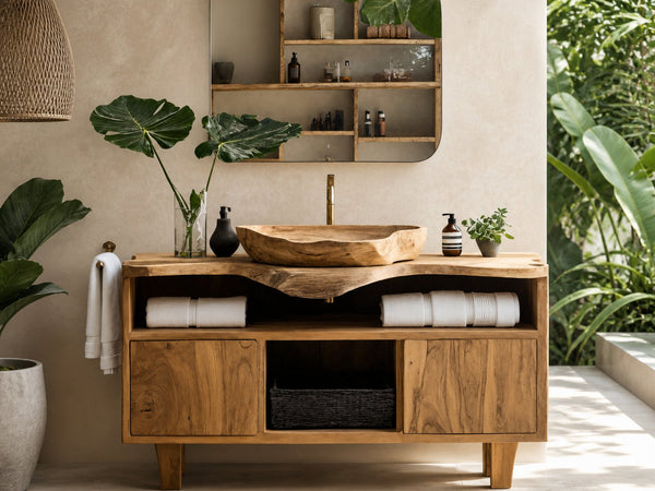 Plainline Pondside Solid Wood Bathroom Vanity