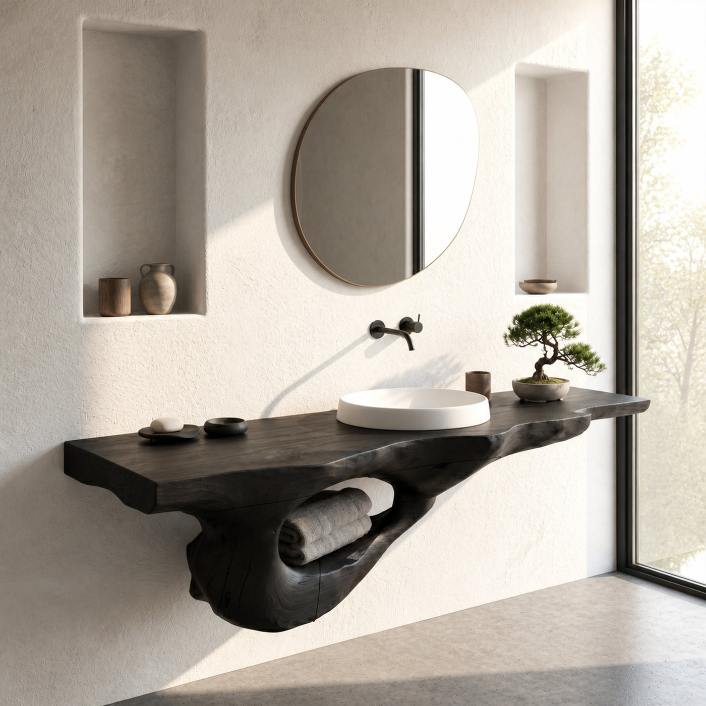 Rustic Bathroom Vanity For Powder Room - product view 7