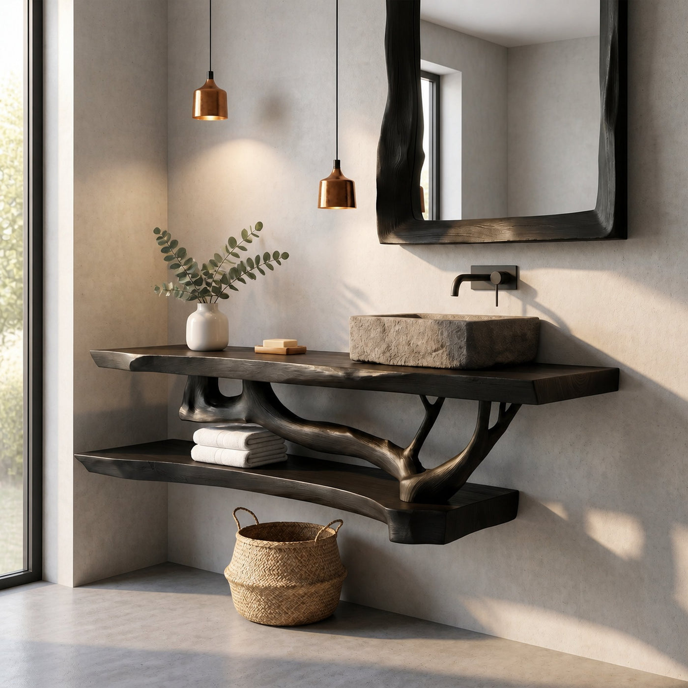 Rustic Modern Vanity For Bath Powder Room - product view 7