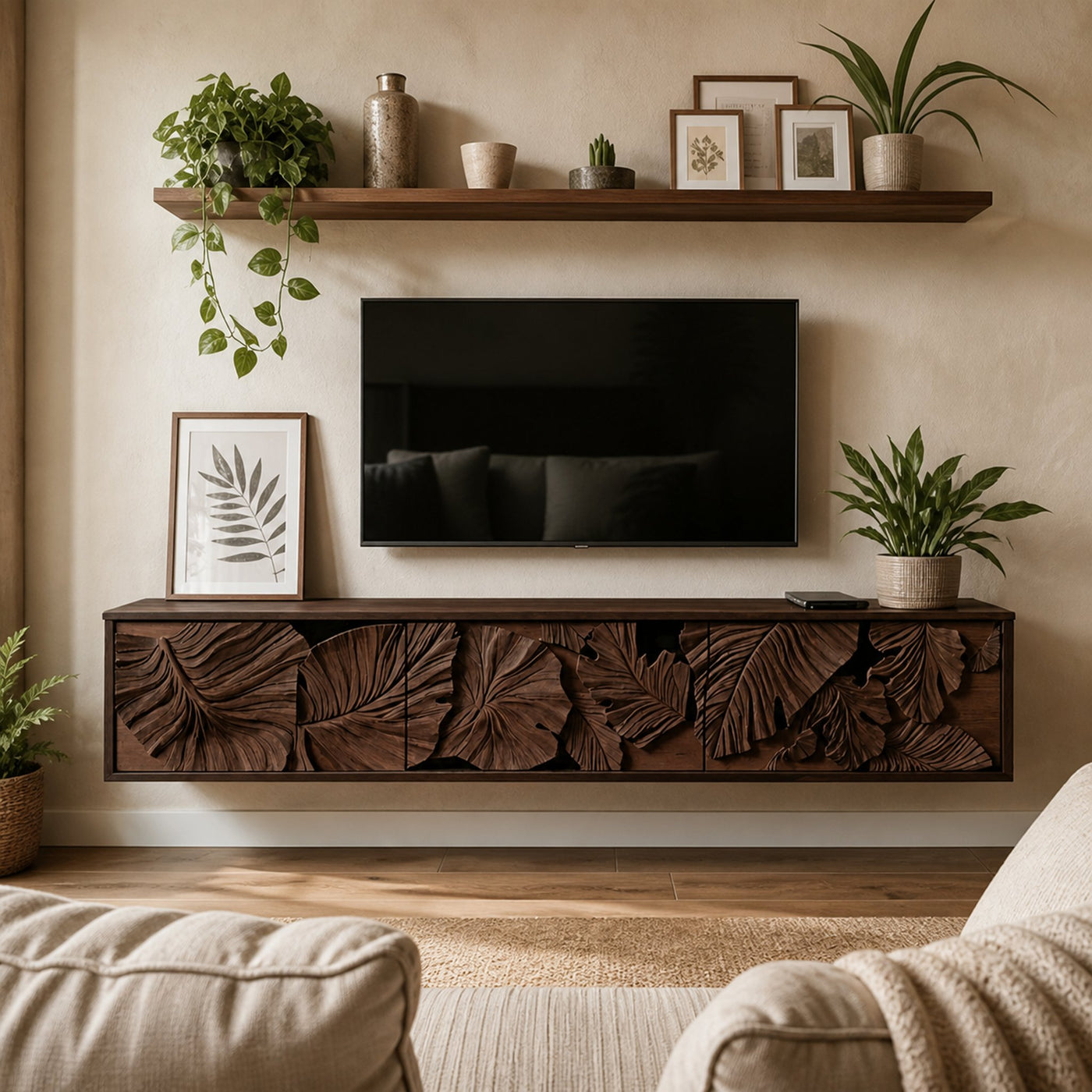 Rustic TV Cabinet For Farmhouse Living Room - product view 7