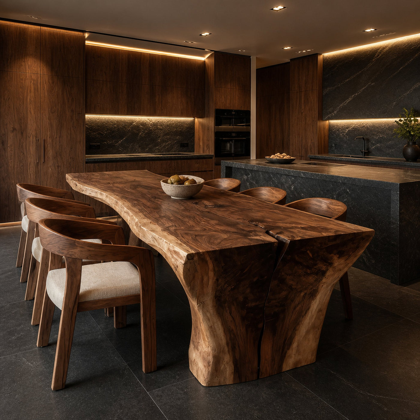 Wabi Sabi Handcrafted Dining Table For Dining Room - product view 2