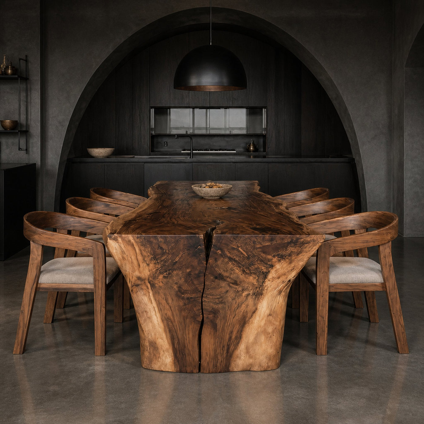 Wabi Sabi Handcrafted Dining Table For Dining Room - product view 5