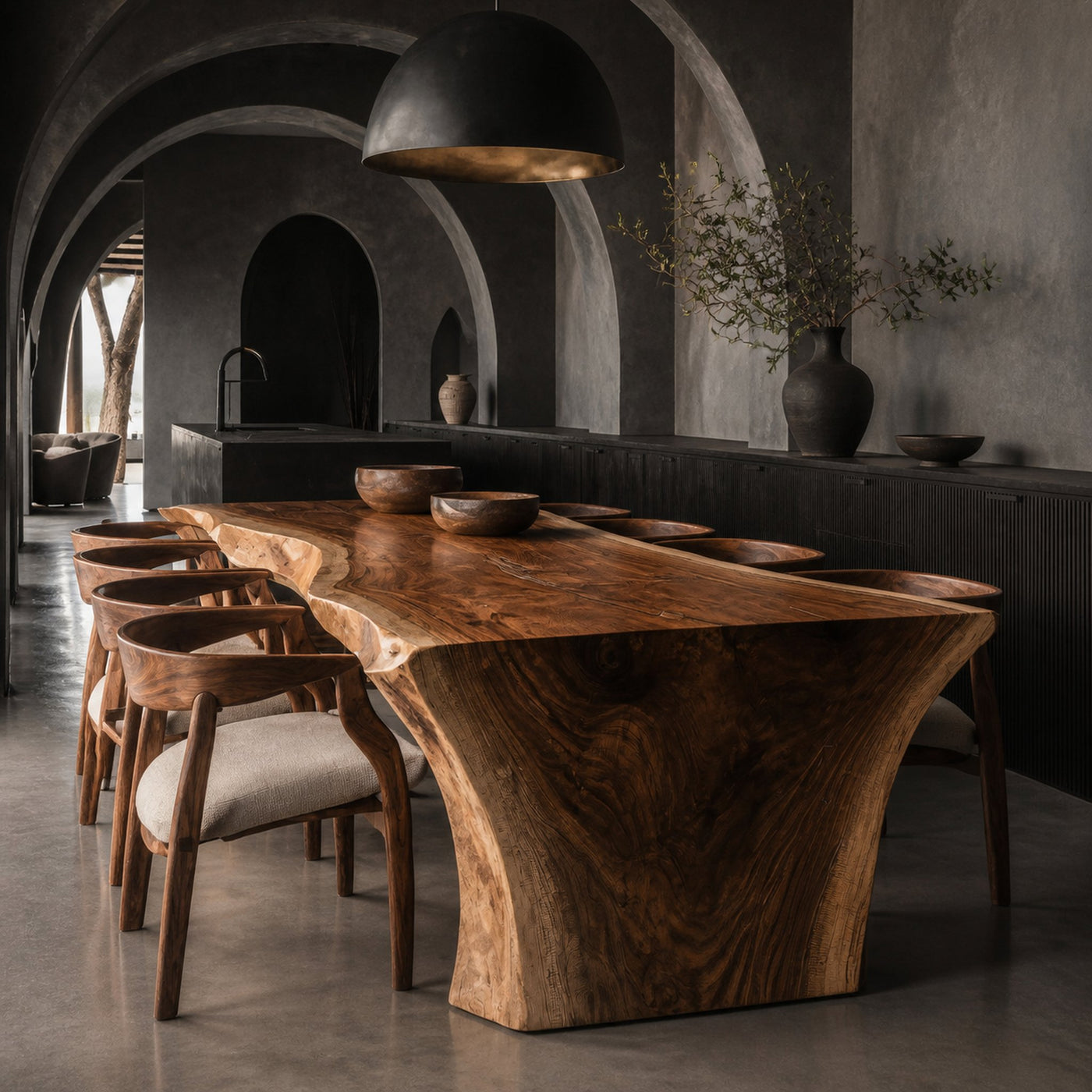Wabi Sabi Organic Dining Table For Dining Room