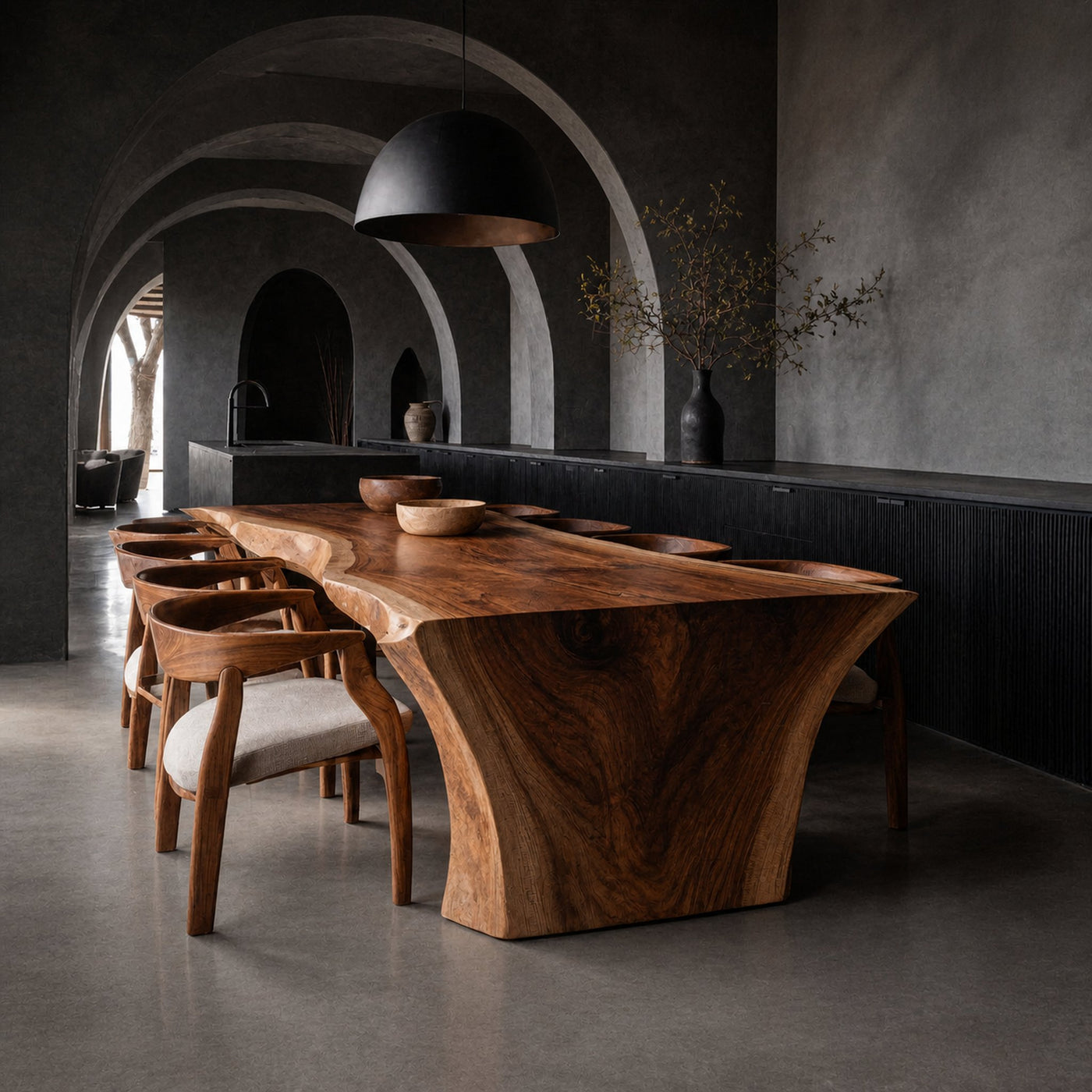 Wabi Sabi Organic Dining Table For Dining Room - product view 7