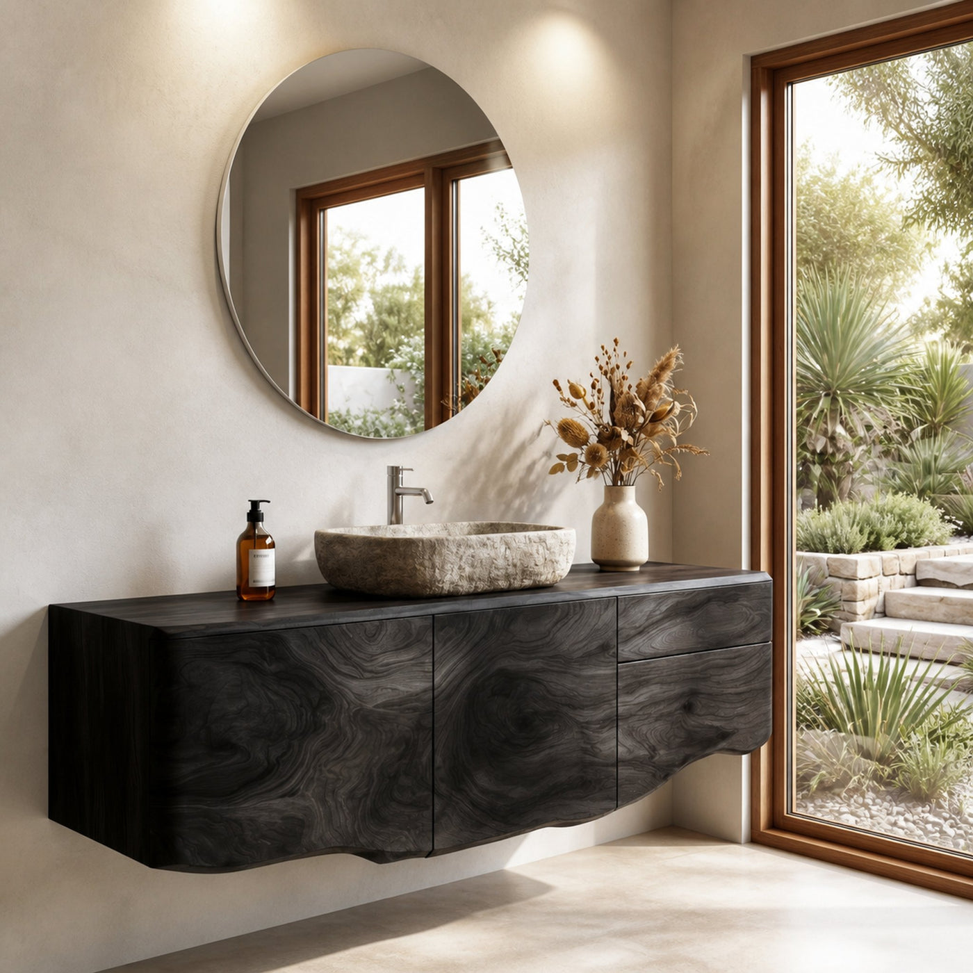 Wall Mounted Bathroom Vanity Wooden Vanity Cabinet With Storage For Bathroom - product view 4